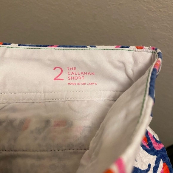 Lilly Pulitzer Colorful Callahan Short Size 2 Preppy Beachy Coastal - Picture 7 of 10